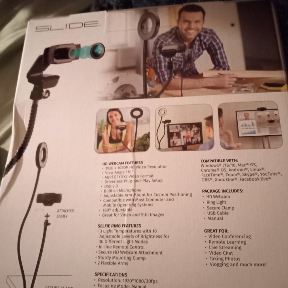 Webcam with microphone